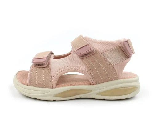 En Fant misty rose sandal med blink
